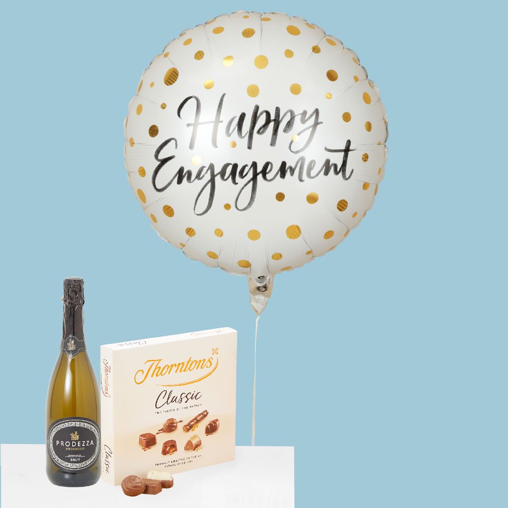 Thorntons Engagement Balloon, Fizz & Chocolates Set