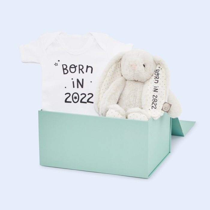 My 1st Years Born in 2022 Bodysuit, Bunny Plush & Gift Box