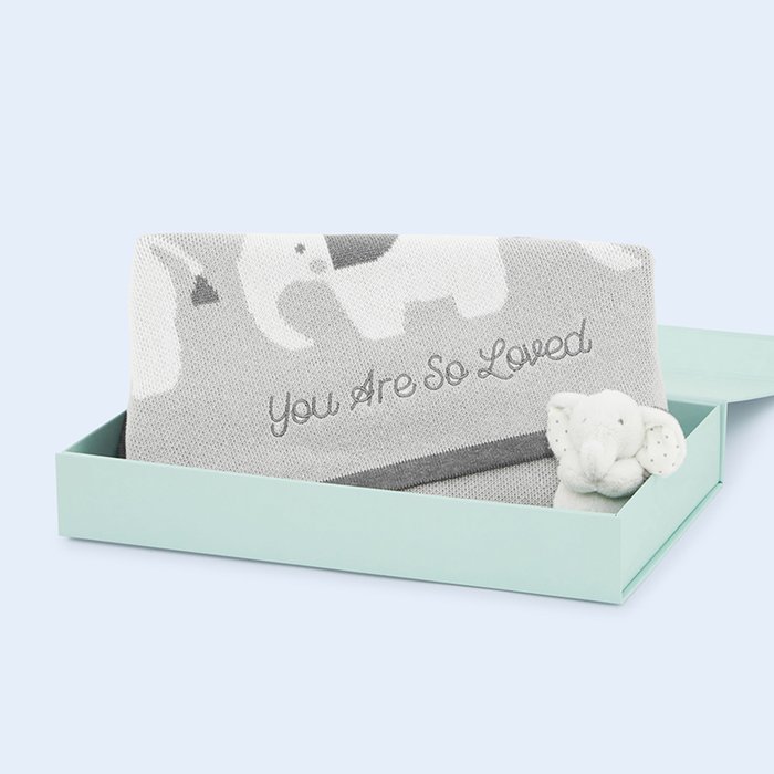 My 1st Years You Are So Loved Elephant Blanket & Plush Gift Box
