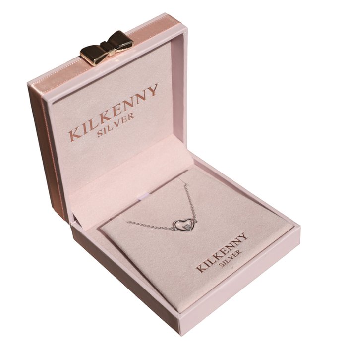 Sterling Silver Heart Necklace by Kilkenny Silver