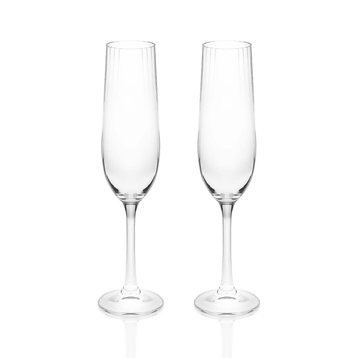 Ripple Champagne Flutes