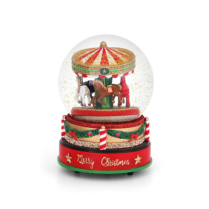 Musical Carousel Snow Globe