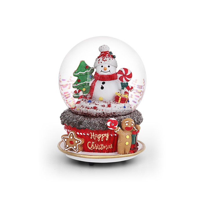 Musical Snowman Snow Globe