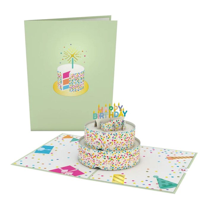 Lovepop Sprinkles Birthday Cake Pop Up Card