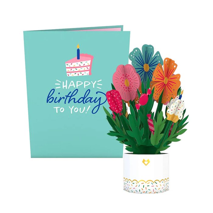 Lovepop Happy Birthday Mini Bouquet Pop Up Card