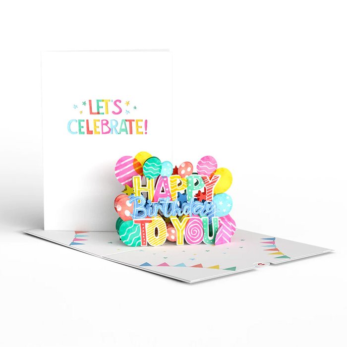 Lovepop Let's Celebrate Birthday Pop Up Card