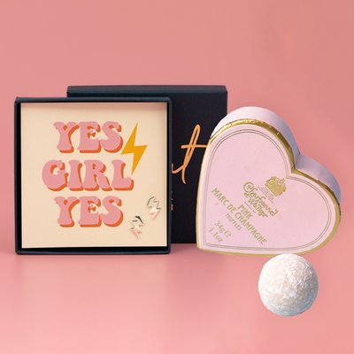 Yes Girl Earrings & Truffles Gift Set