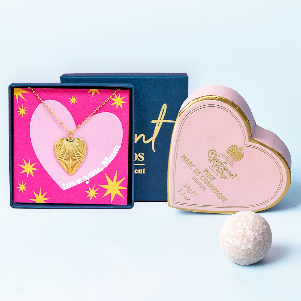 Charbonnel Et Walker Love You Mum Necklace & Truffles Gift Set