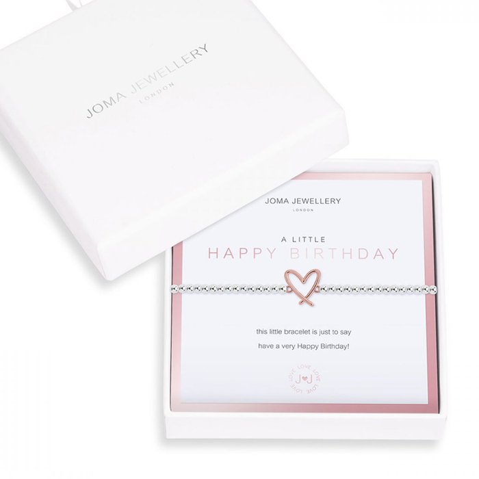 Joma Jewellery 'A Little Happy Birthday' Bracelet Gift Box