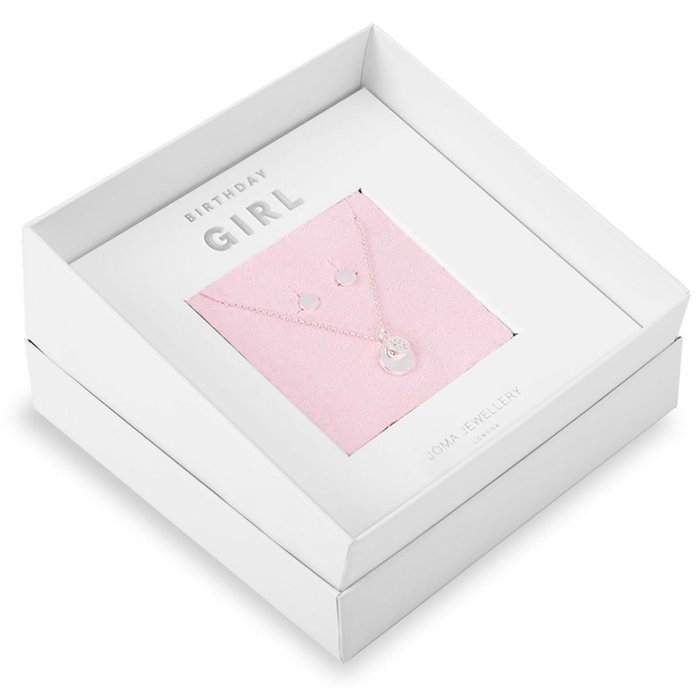 Joma Jewellery 'Birthday Girl' Necklace & Earrings Gift Box