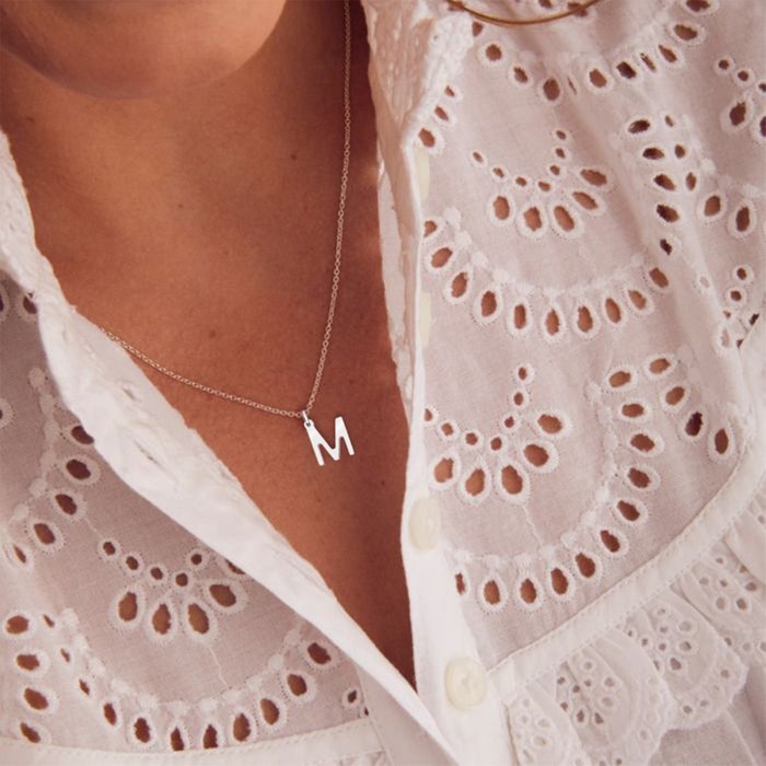 'M' Initial Necklace