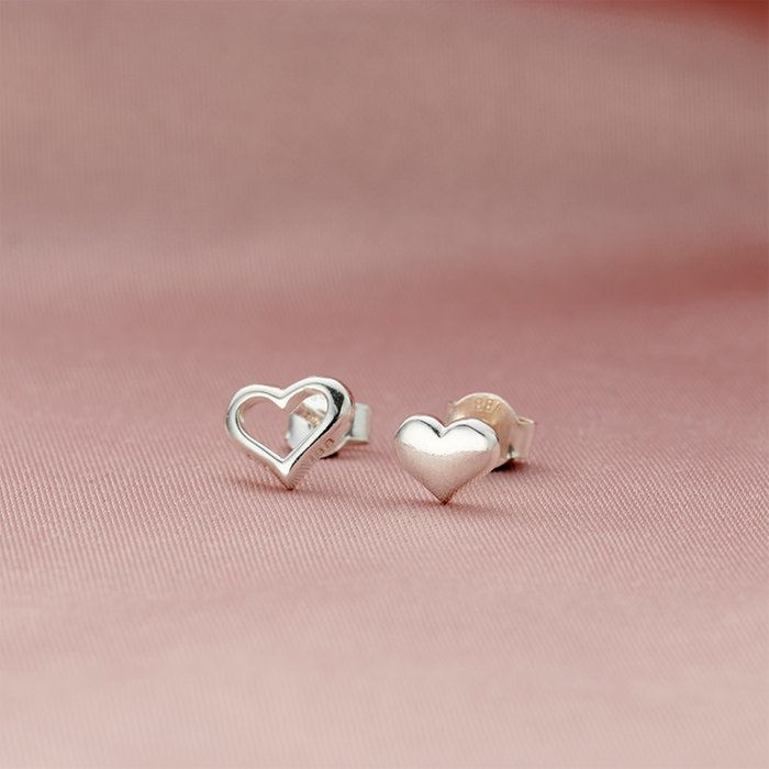 Posh Totty Designs Mismatched Heart Earrings