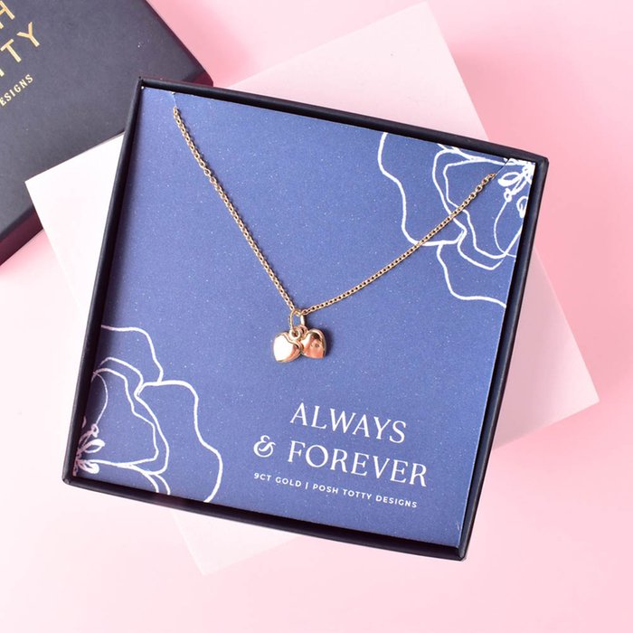 Posh Totty 9ct Gold 'Always & Forever' Necklace