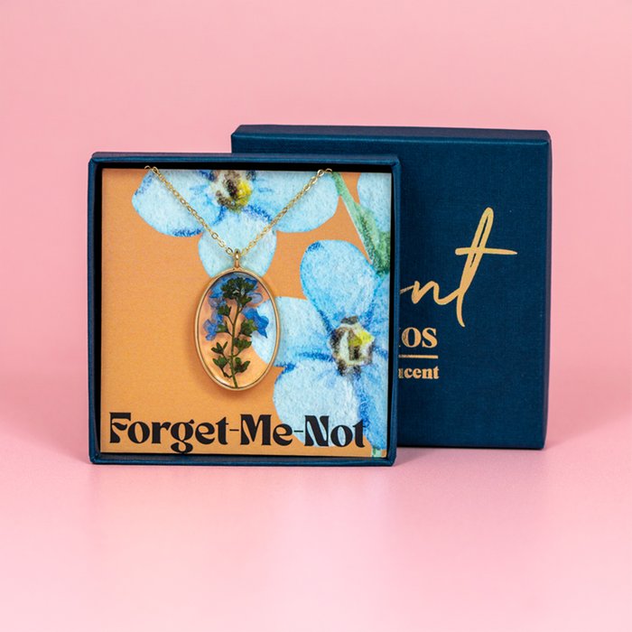 Forget Me Not Gold Necklace