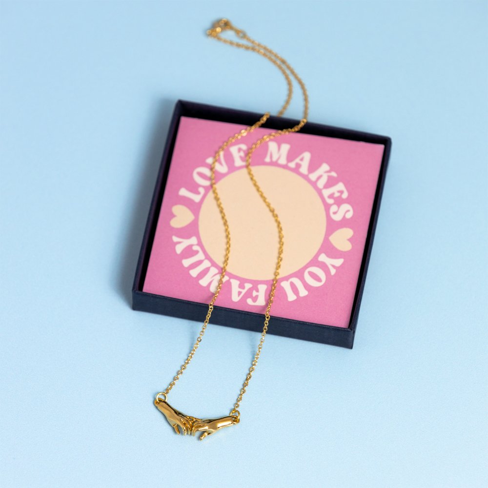 Love Makes You Family Gold Necklace