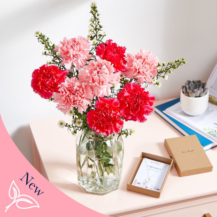 The Birth Flower Necklace Letterbox Moonpig