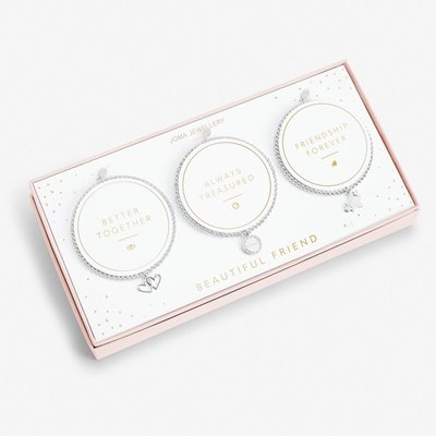 Joma Jewellery 'Beautiful Friend' Bracelet Trio Gift Box