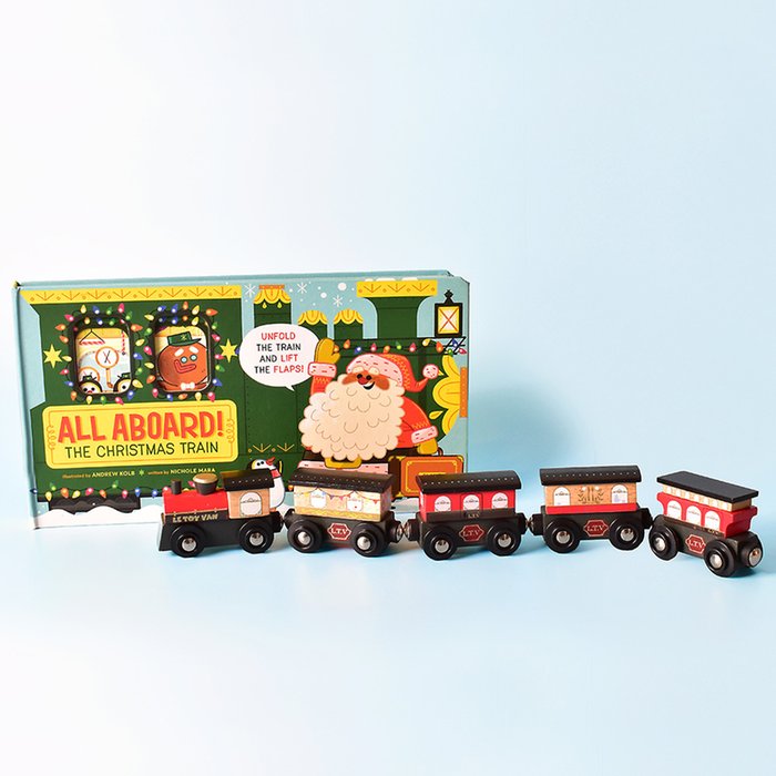 All Aboard Christmas Book & Interactive Train