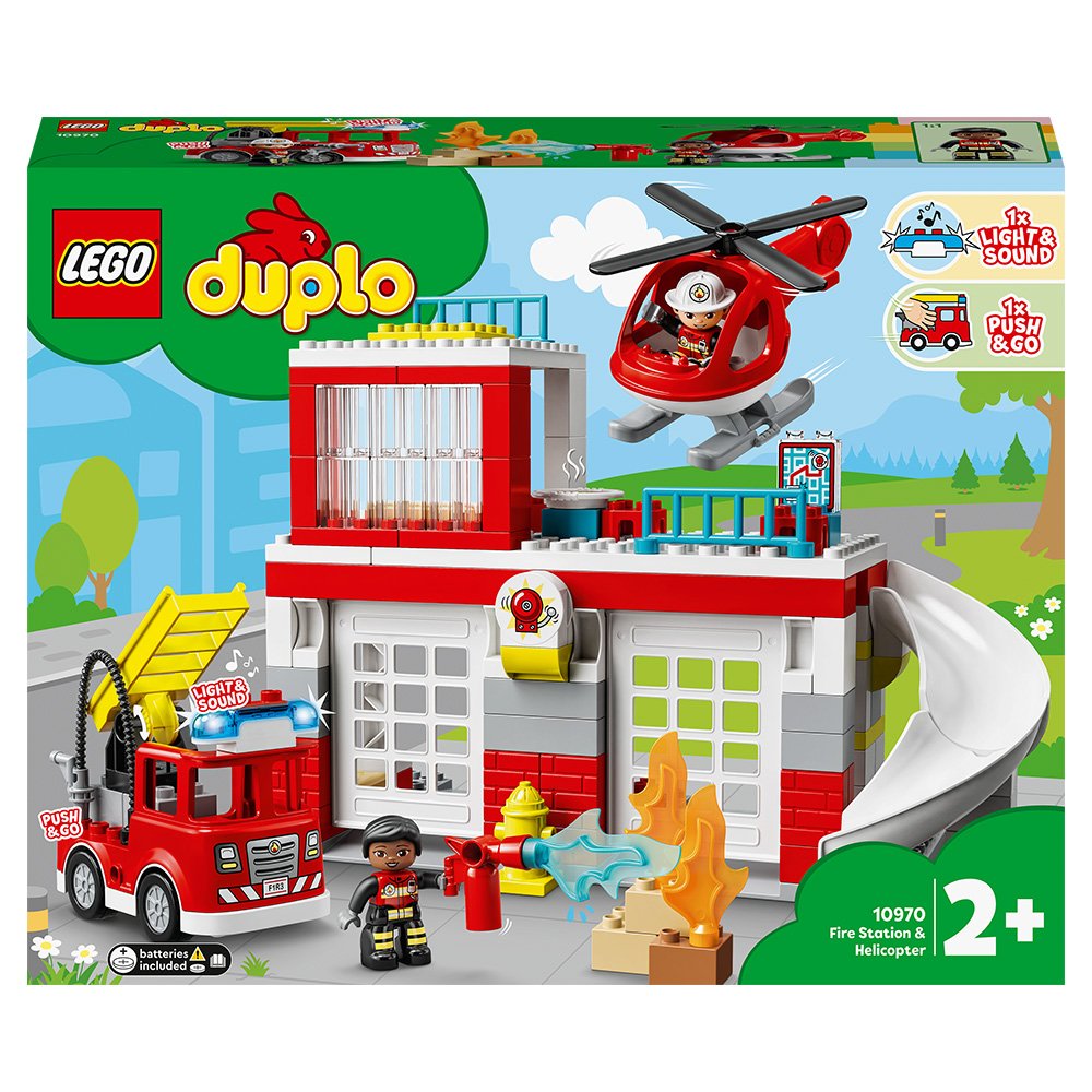 Lego Duplo Fire Station & Helicopter (10970) Toys & Games