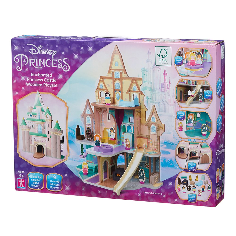 Disney Princess Wooden Enchanted Castle Playset Toys & Games