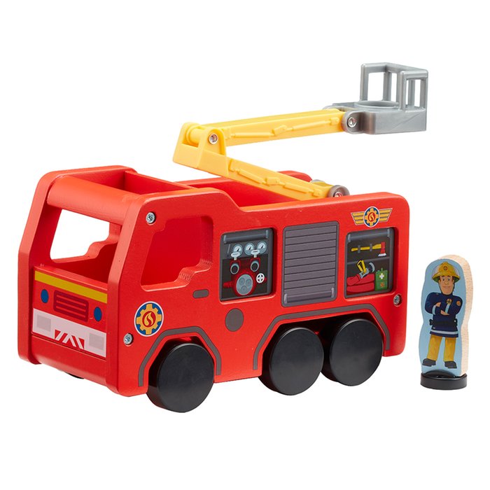 Fireman Sam Wooden Fire Engine Toy