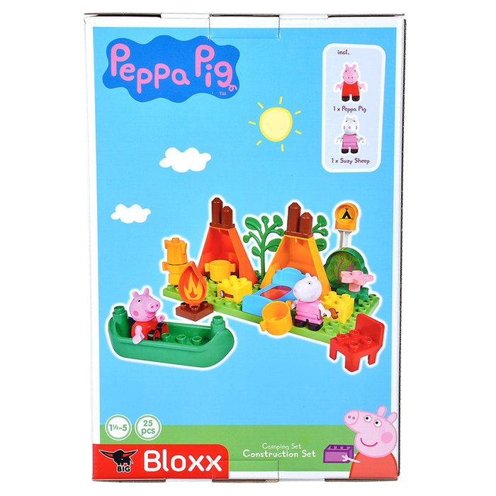 Peppa Pig Camping Set BIG Bloxx BIG 800057143 Neu 