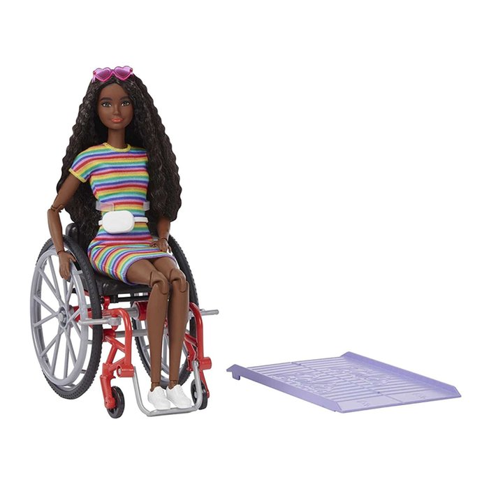 Barbie Fashionistas Brunette Doll with Wheelchair