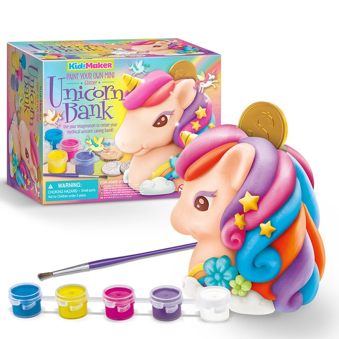 Paint Your Own Glitter Unicorn Bank