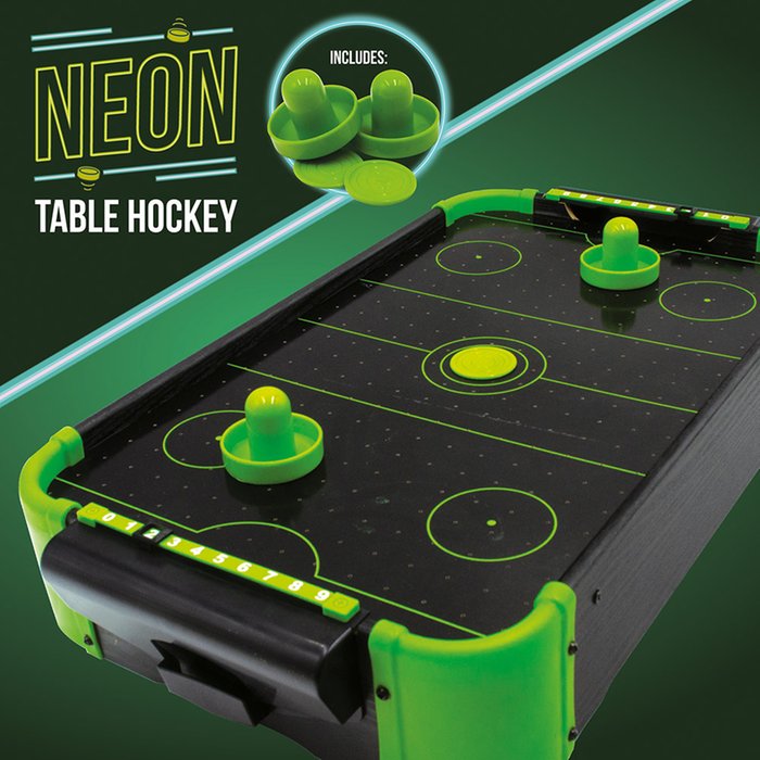 Neon Air Hockey Table