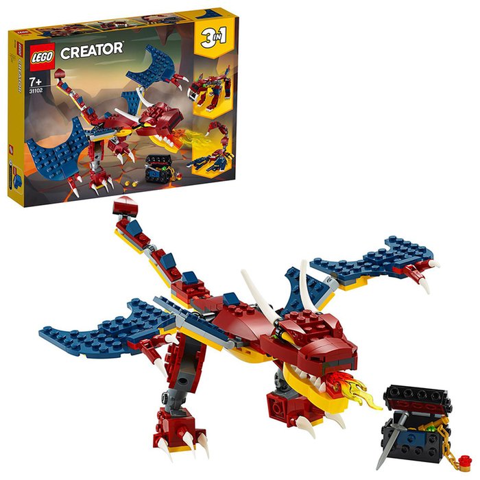 LEGO Creator 3in1 Fire Dragon Set 31102