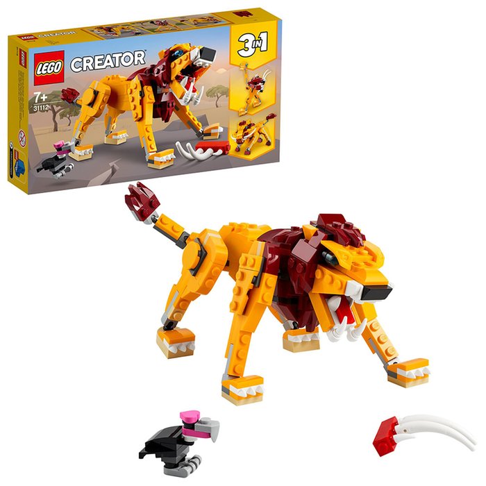 LEGO Creator 3 in 1 Wild Lion Building Set 31112