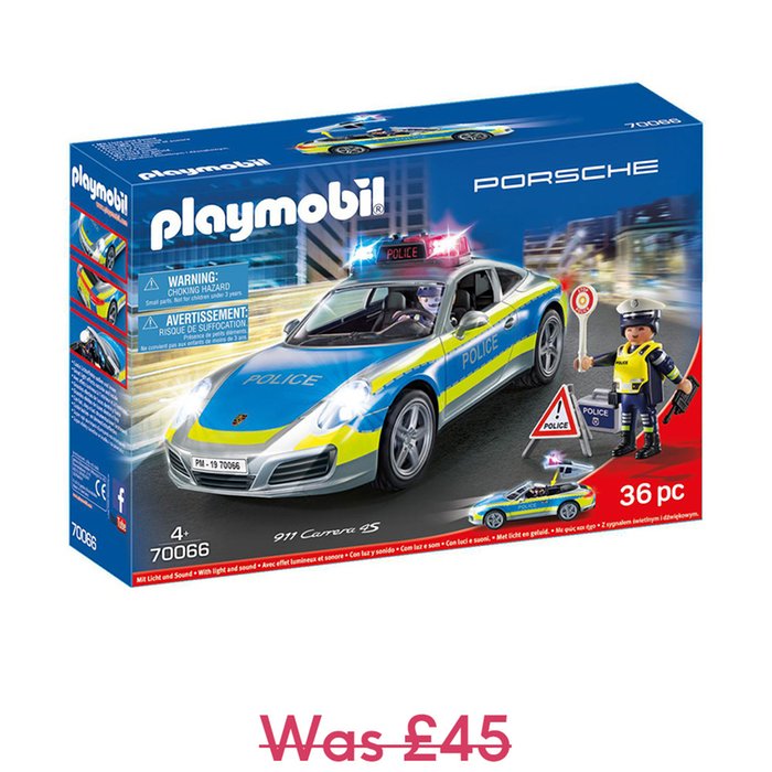 Playmobil Porsche Carrera Police Car with Lights and Sound