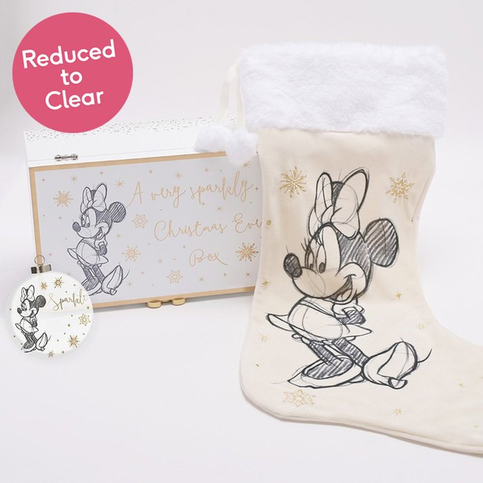 Disney Minnie Mouse Christmas Eve Box, Stocking & Bauble Gift