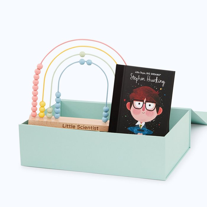 My 1st Years Little Learner Stephen Hawking Book, Wooden Toy & Gift Box