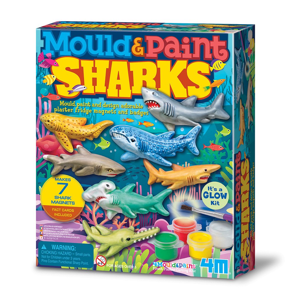 Great Gizmos Mould & Glow Paint Sharks Toys & Games