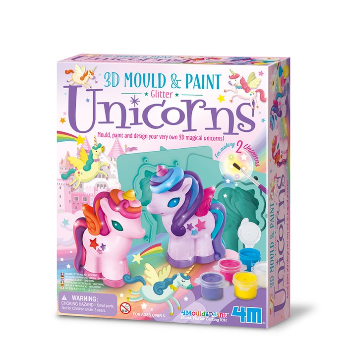 Great Gizmos Mould & Paint 3D Glitter Unicorn Kit