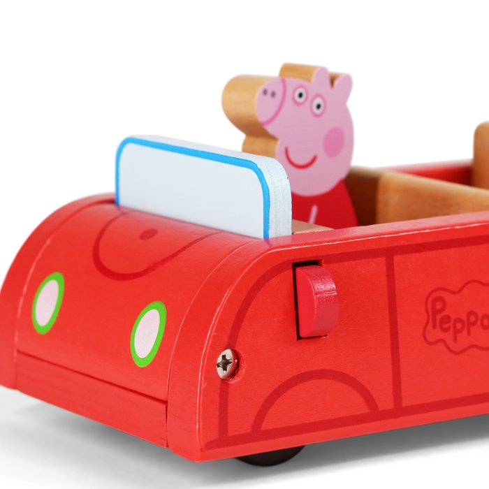 Peppa Pig Wooden Red Car Moonpig