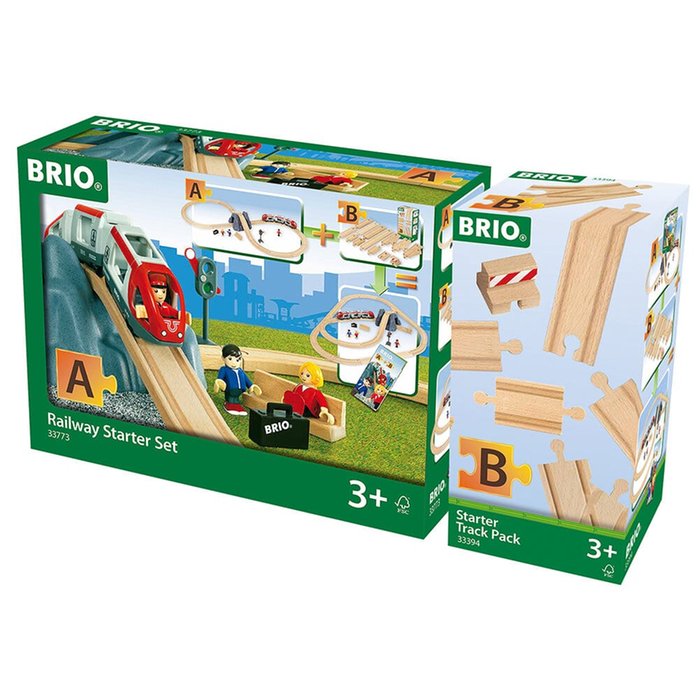 BRIO Starter Track Pack B Wooden Toy Train 33394 for sale online 