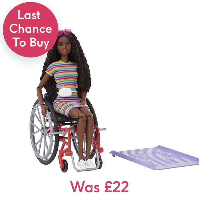 Barbie Fashionistas Brunette Doll with Wheelchair