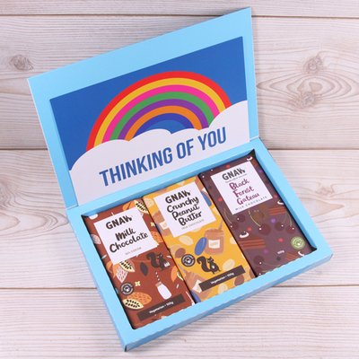 Gnaw Thinking of You Letterbox Chocolates 300g (Contains 3 Bars)