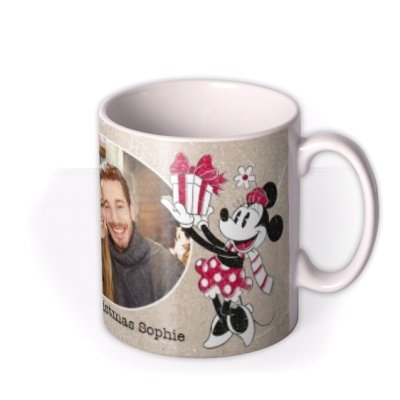 Disney Mickey And Minnie Mouse Christmas Photo Mug