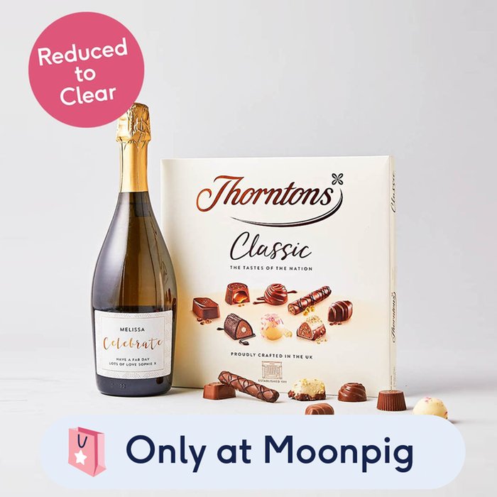 Personalised Prosecco 75cl With Thorntons Classic Collection (282g)