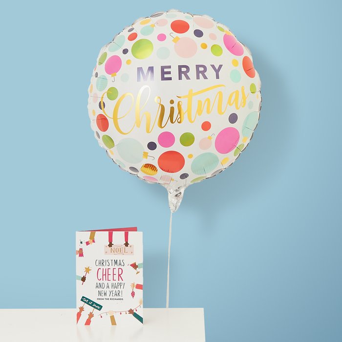 Merry Christmas Bold Balloon