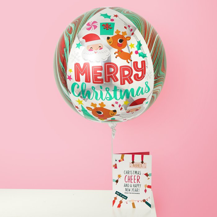 Merry Christmas Cute Characters Balloon