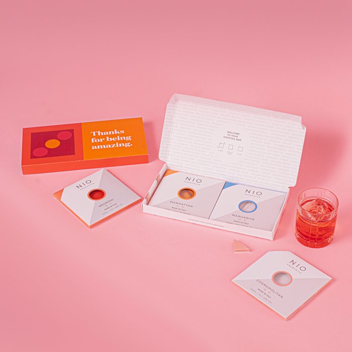 NIO 'Thanks for Being Amazing' Letterbox Cocktails (Containing 4 Premium Cocktails)