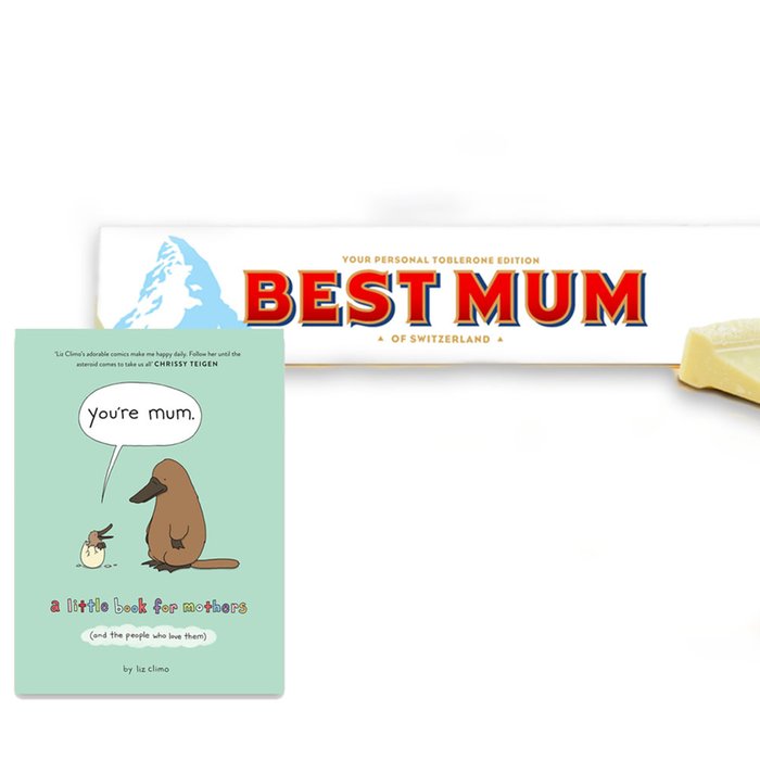 Little Book of Mothers & White Toblerone Gift Set 