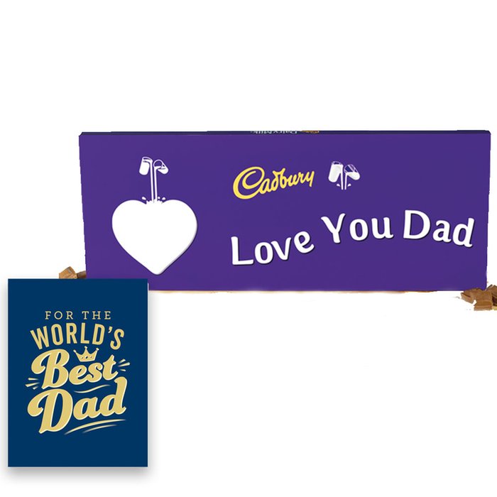World's Best Dad Book & Cadbury Bar Gift Set
