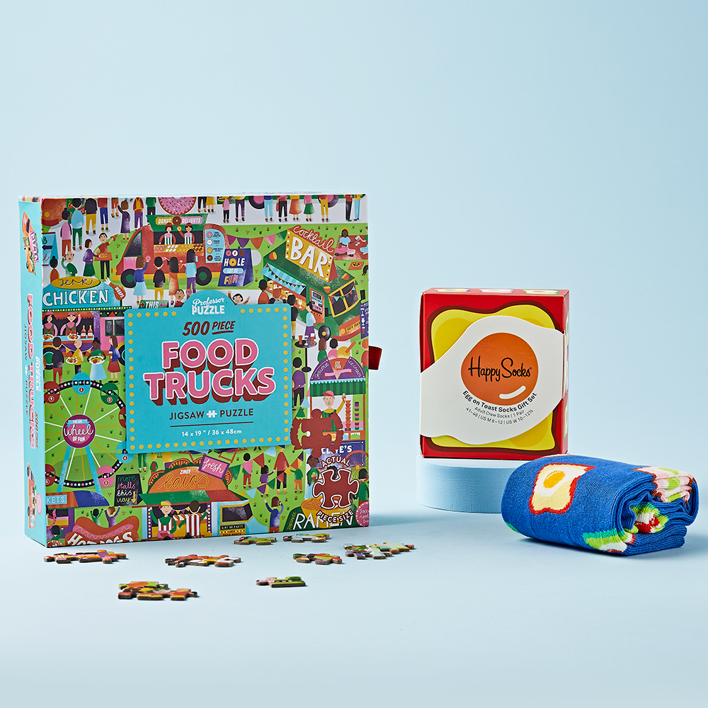 Food Truck Jigsaw & Socks Bundle