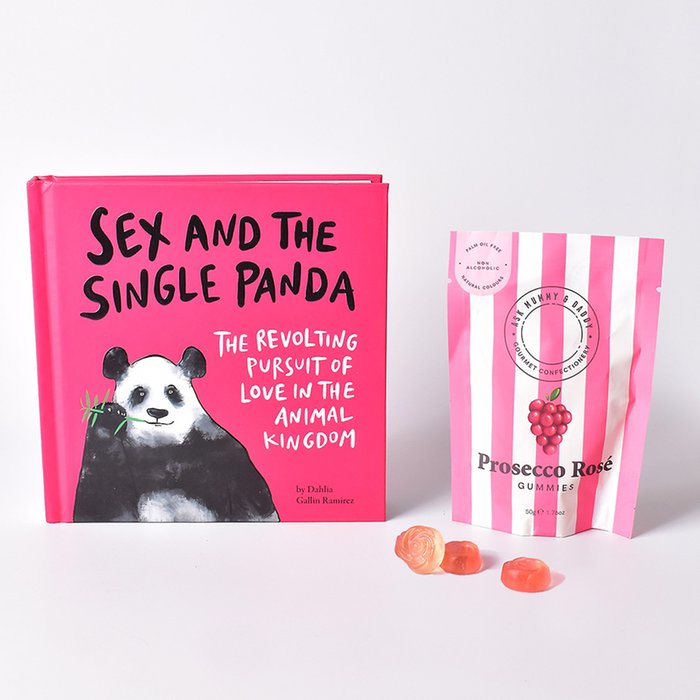 Prosecco Rose Gummies & Panda Book