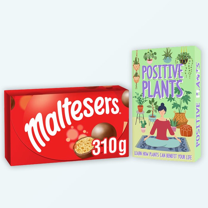Maltesers & Positive Plant Cards Gift Set